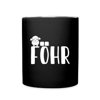 Sweet Sheep Föhr - Full Colour Mug - black - Front