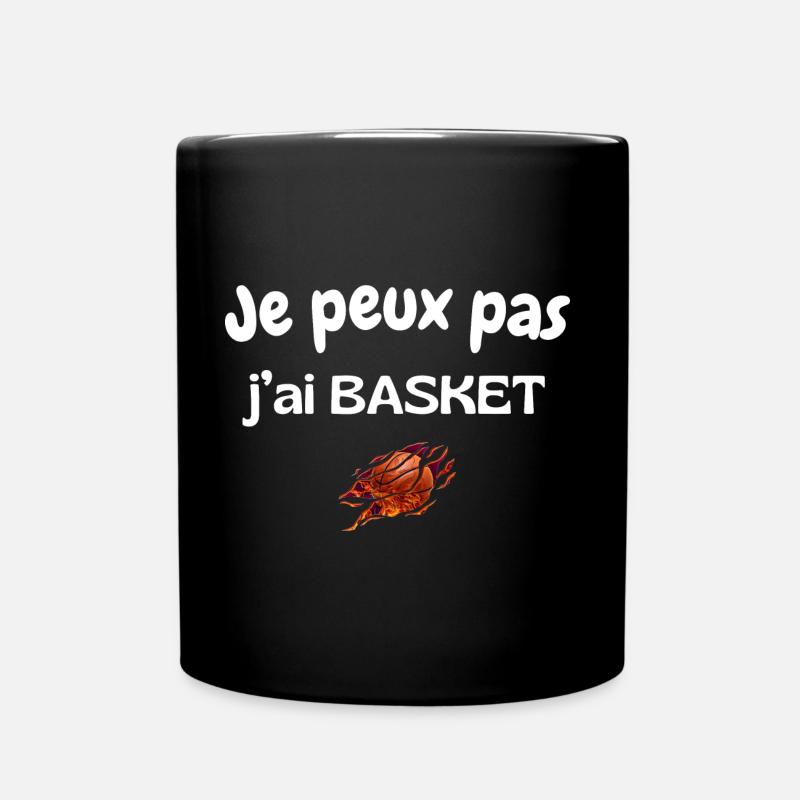 Je peux pas j'ai basket - Mug uni - noir