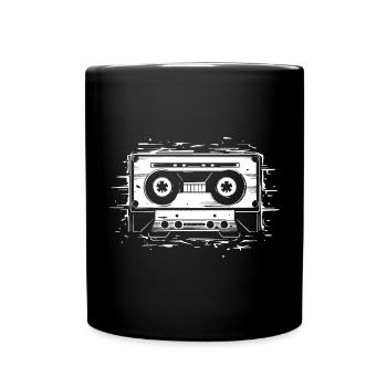 Compact Cassette - Full Colour Mug - black - Front