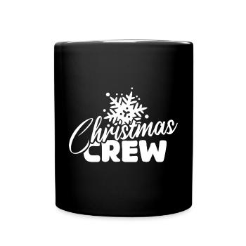 Équipage de Noël flocon de neige Logo de Noël d’hiver - Mug uni - noir - Devant