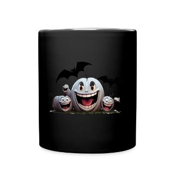 Der Batty Party Crasher - Tasse einfarbig - Schwarz - Vorne
