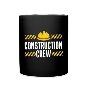 Construction Crew Safety Design - Full Colour Mug - black - Front