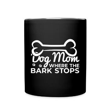 Drôle de chien mère - Mug uni - noir - Devant