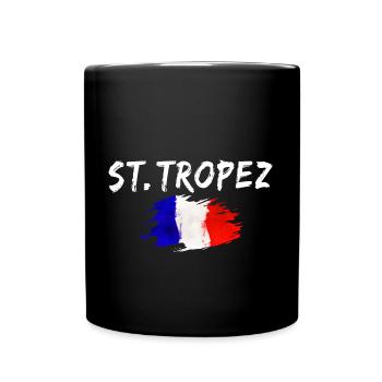Saint-Tropez France Drapeau Saint-Tropez - Mug uni - noir - Devant