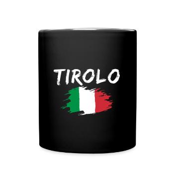 Tirolo Italy Flag South Tyrol - Full Colour Mug - black - Front