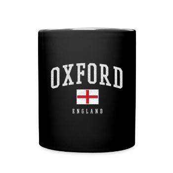 Oxford England - Tasse einfarbig - Schwarz - Vorne