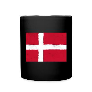 Drapeau du Danemark – couleurs nationales du Danemark - Mug uni - noir - Devant