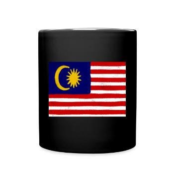 Flag of Malaysia - Full Colour Mug - black - Front