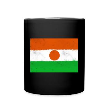 Flag of Niger - Full Colour Mug - black - Front