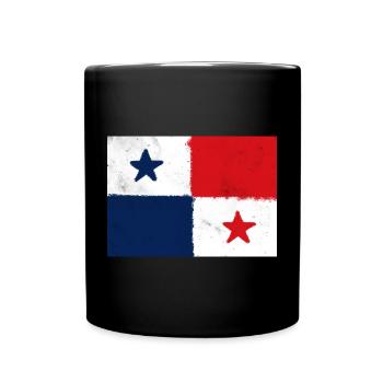 Drapeau du Panama - Mug uni - noir - Devant