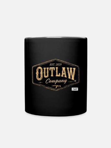 Outlaw Company Vintage Patch - Tasse einfarbig - Schwarz