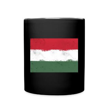 Drapeau de la Hongrie - Mug uni - noir - Devant