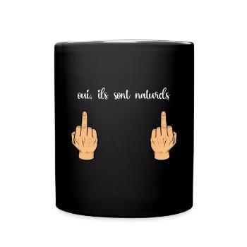 ils sont Naturels - Humour Femme - Mug uni - noir - Devant