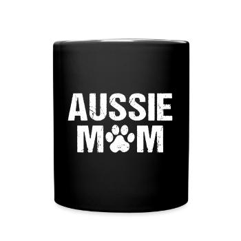 Maman Australienne Berger Australien - Mug uni - noir - Devant