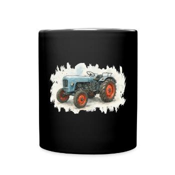 Tracteur King - Mug uni - noir - Devant