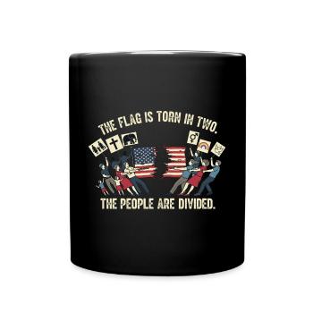 The People are Divided - Tasse einfarbig - Schwarz - Vorne