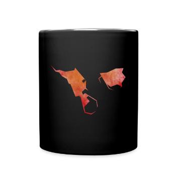 helgoland - Tasse einfarbig - Schwarz - Vorne