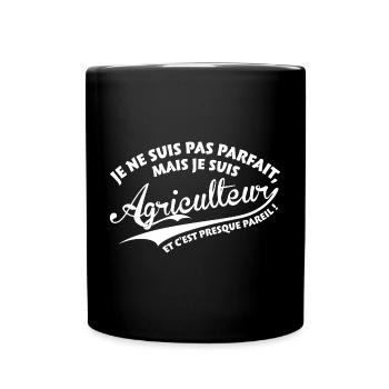 Parfait Agriculteur - Mug uni - noir - Devant
