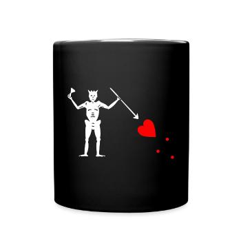 Edward Teach Flag - Mug uni - noir - Devant