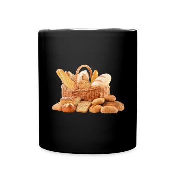 Brot Pain Bread - Tasse einfarbig - Schwarz - Vorne