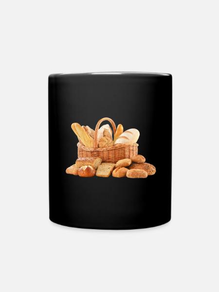 Bread Pain Bread - Full Colour Mug - black