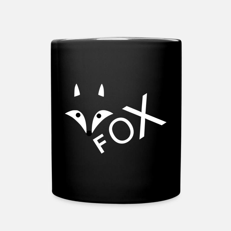 Fox 2- Fuchs - Tasse einfarbig - Schwarz