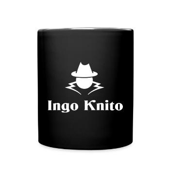 Ingo Knito – Motif de blague clandestine - Mug uni - noir - Devant