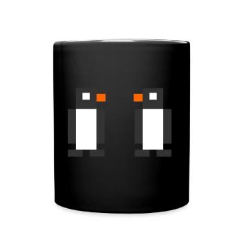 Digital penguins - Full Colour Mug - black - Front