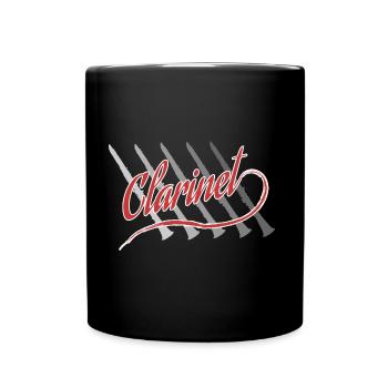 Klarinette - Tasse einfarbig - Schwarz - Vorne