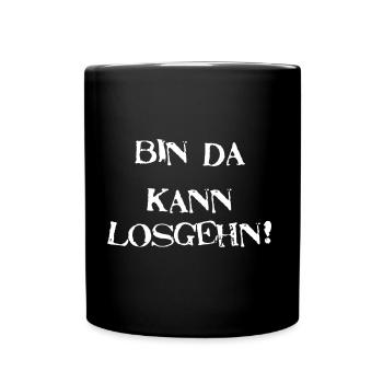 I'm there, ready to go - Full Colour Mug - black - Front