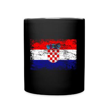 Drapeau de la Serbie - Mug uni - noir - Devant