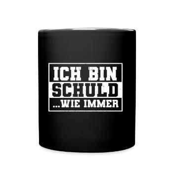 Je suis la faute Drôle de Sarcastique Cadeau - Mug uni - noir - Devant