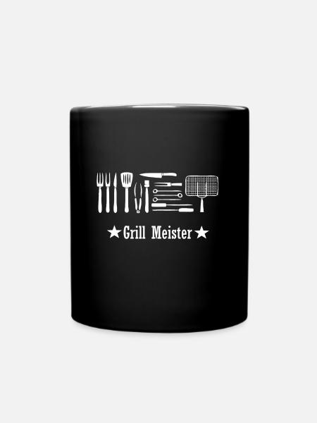 Grillmeister - Tasse einfarbig - Schwarz