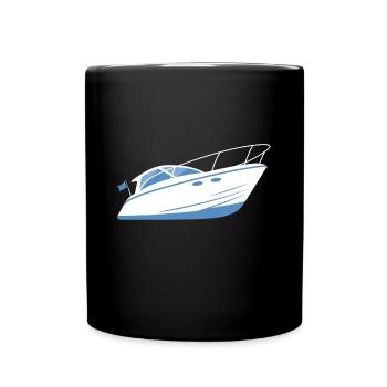 Bateau à moteur Bateau de sport Bateaux de plaisance - Mug uni - noir - Devant