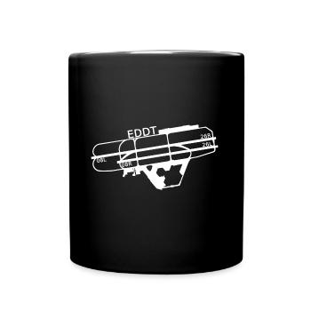 EDDT/TXL – Flughafen Berlin-Tegel - Tasse einfarbig - Schwarz - Vorne