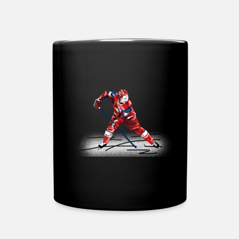 hockey - Full Colour Mug - black