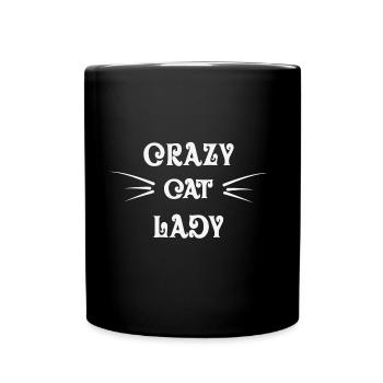 Crazy Cat Lady Catsmama - Full Colour Mug - black - Front