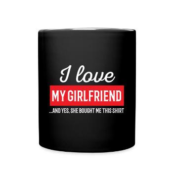 J'aime ma copine - Mug uni - noir - Devant