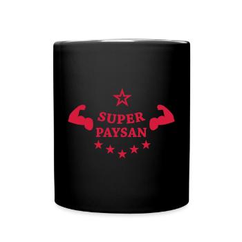 Super Paysan - Mug uni - noir - Devant