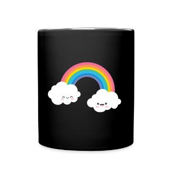 RAINBOW FACE - Tasse einfarbig - Schwarz - Vorne