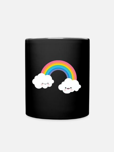 RAINBOW FACE - Tasse einfarbig - Schwarz