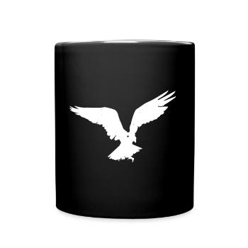 Griffon oiseau de proie aigle faucon faucon buse - Mug uni - noir - Devant