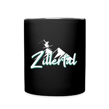 Zillertal - Tasse einfarbig - Schwarz - Vorne