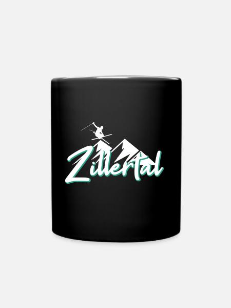 Zillertal - Tasse einfarbig - Schwarz