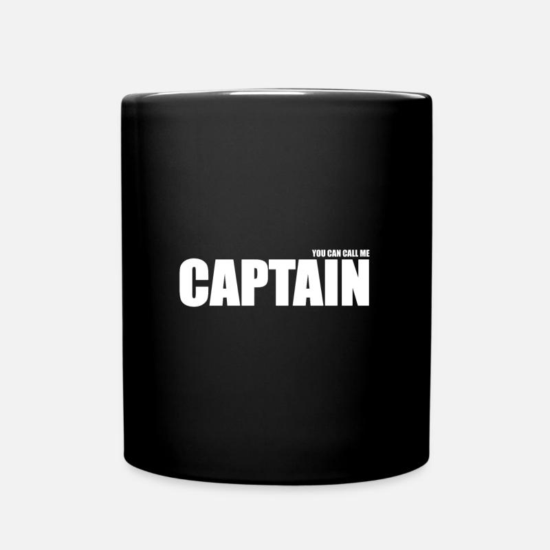 Captain Large Police Contrast Design - Mug uni - noir