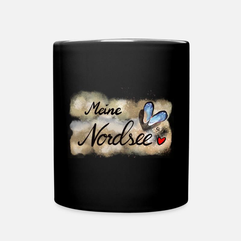 Conception de cœur de la mer du Nord pour les fans - Mug uni - noir