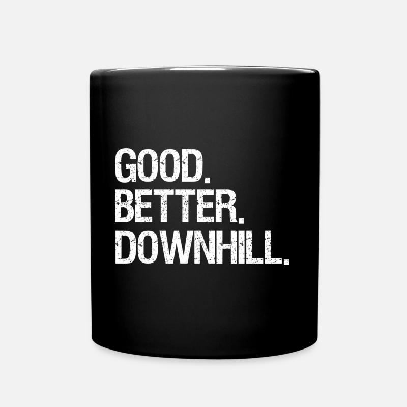 Downhill - Tasse einfarbig - Schwarz