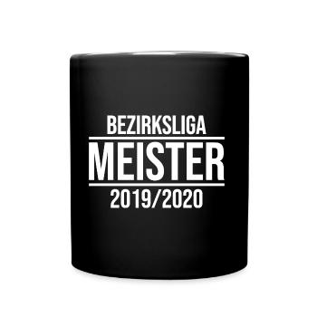 BEZIRKSLIGA MEISTER 2019/2020 - Tasse einfarbig - Schwarz - Vorne