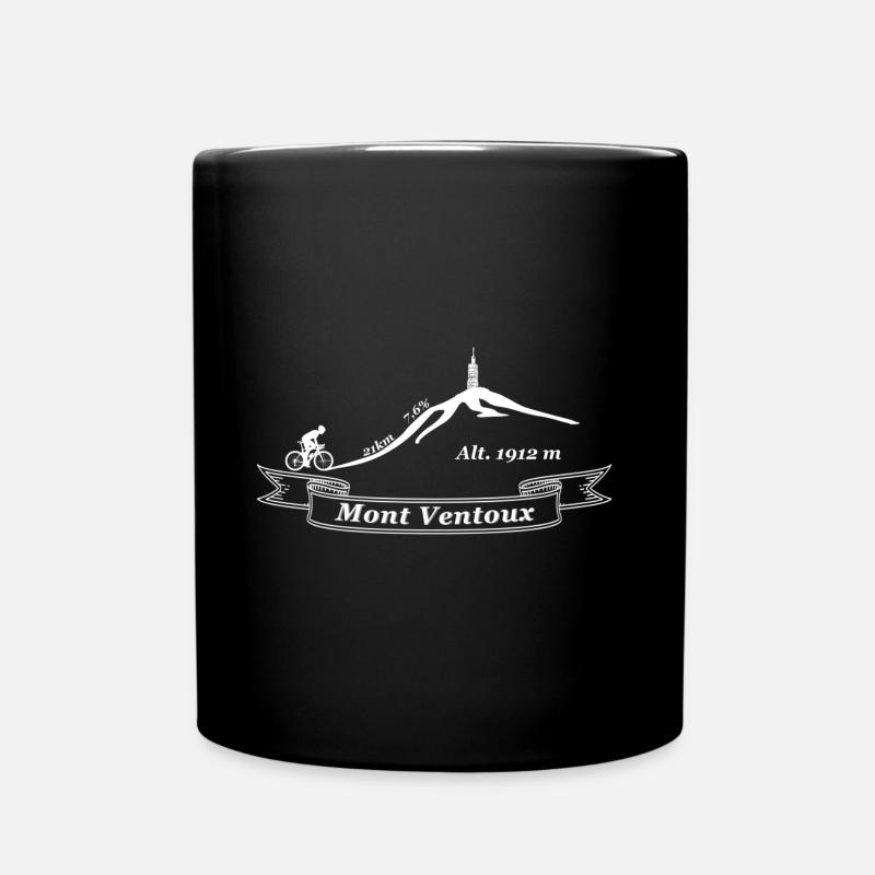 Mont Ventoux - Tasse einfarbig - Schwarz
