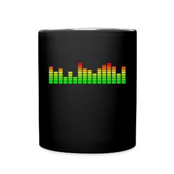 Égaliseur et visualiseur de musique - Mug uni - noir - Devant